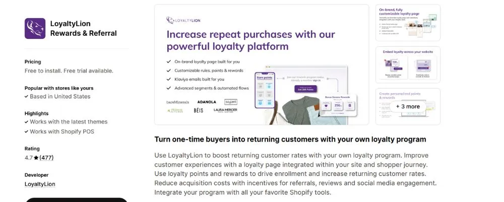 LoyaltyLion  loyalty app 